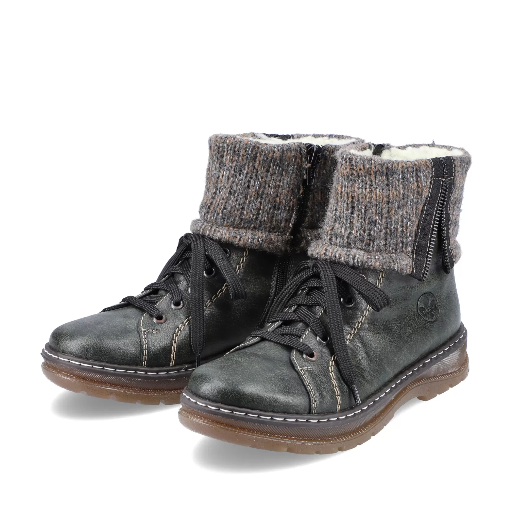 Women'S Corded Boots In Green Grey-Rieker Online