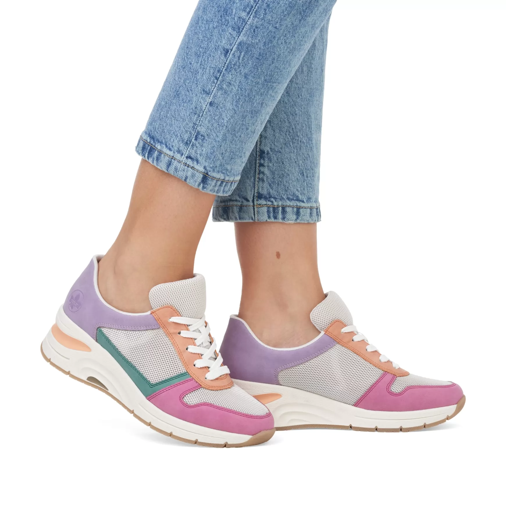 Women'S Sneaker Low Beige-Multicolored-Rieker Online