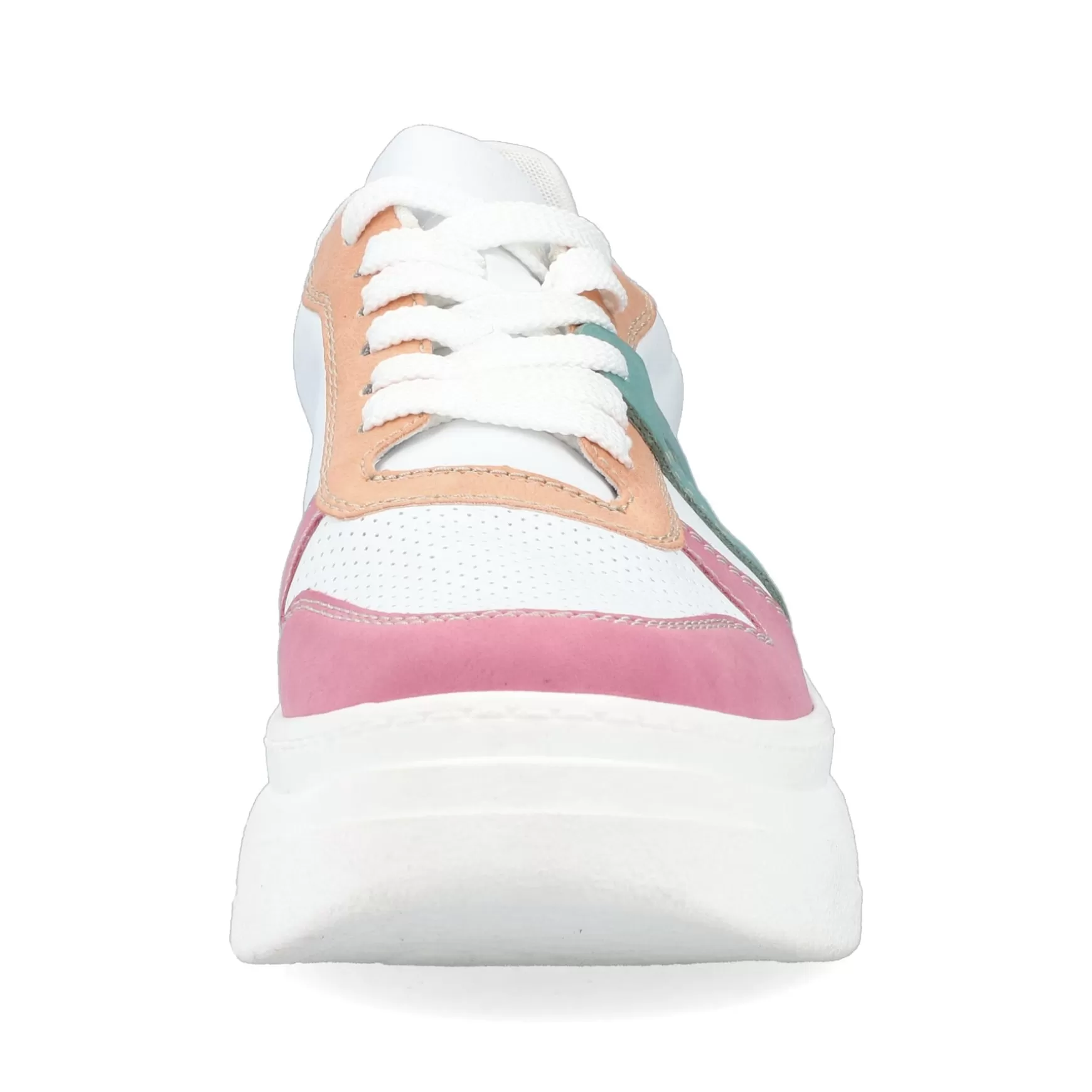 Women'S Sneaker Low Ice White-Multicolored-Rieker Flash Sale