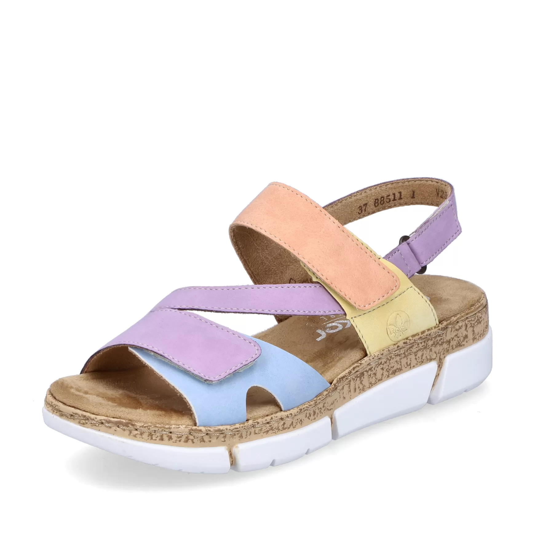 Women'S Strappy Sandals In Pastel Colors-Rieker Clearance